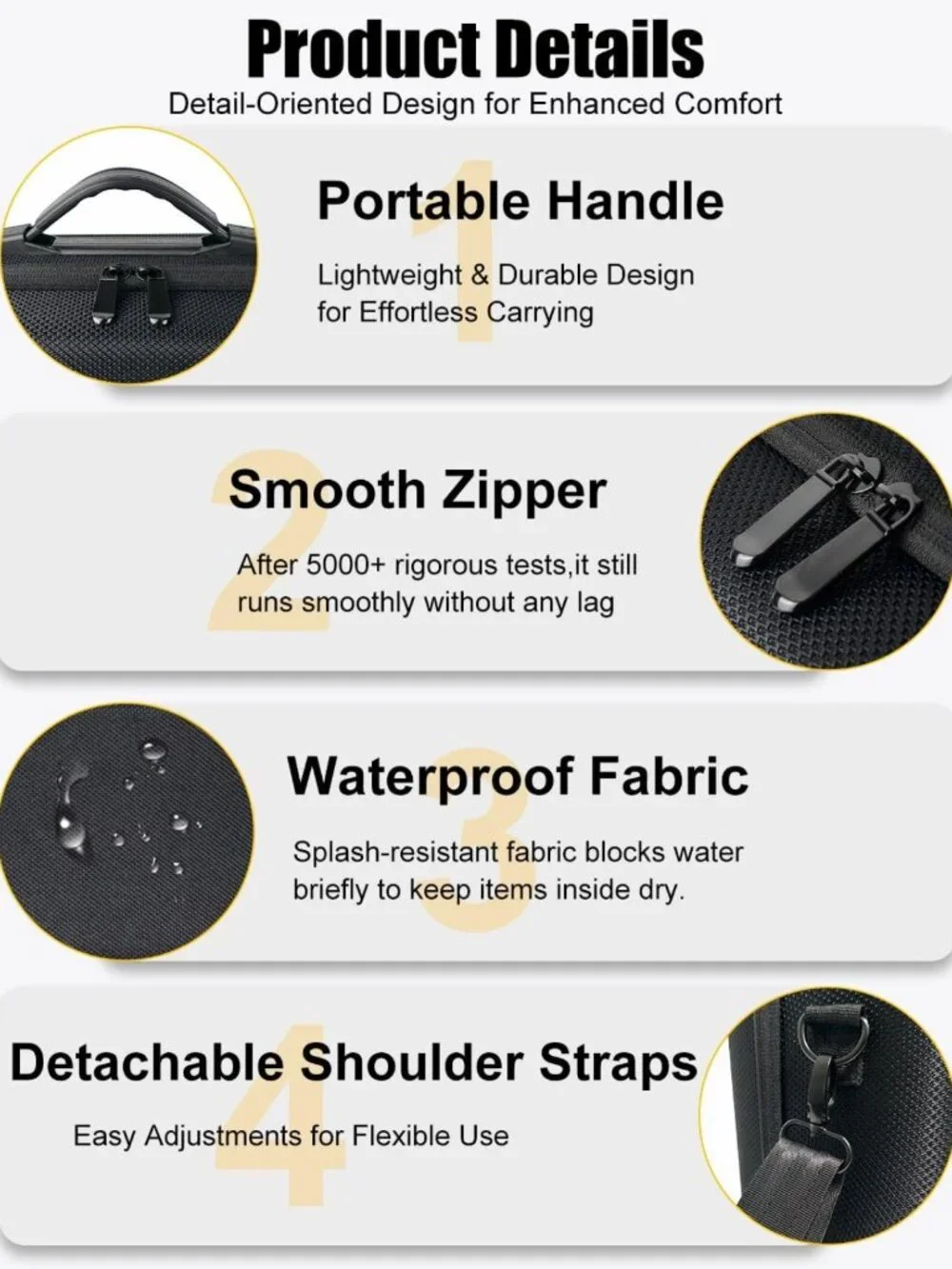 Portable Hard Travel Case for Mobile Printers & Cutting Machines, Black